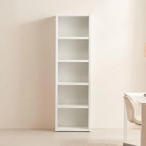 모던 화사한 화이트 높은 5단 책장 책꽂이 600 디자인 장식장 가구 감성