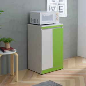 북유럽풍 감성 인테리어 양문 도어 주방수납장 깔끔한 찬장 전자렌지 모던