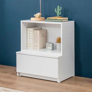 침실 미니 2단 화이트 침대 옆 서랍 장식장 / 모던 호텔 세련된 수납 쇼파