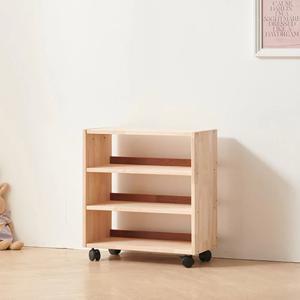 거실 틈새 공간 활용 원목 이동식 바퀴수납장 고급 예쁜 정리 내구성 보관