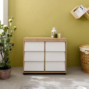 유니크 모던 사선 디자인 3단 6칸 포인트 서랍장 800 가구 책상 홈카페