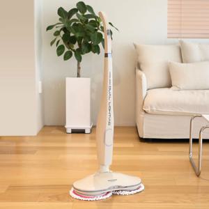아이보리 듀얼스핀 무선 물걸레 청소기 HS-9900G