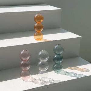 [리퍼] 물방울 유리 화병 (4colors)