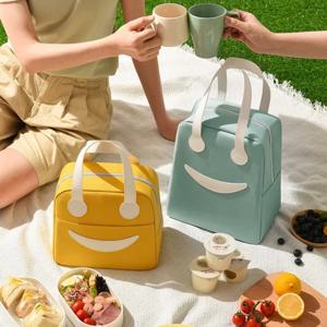 [리퍼] 파스텔 방긋 보온보냉백 피크닉 캠핑 이유식 가방 2size