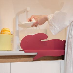 [해외] 귀여운 토끼 싱크대 물막이 실리콘 물튀김방지 가림막 4colors