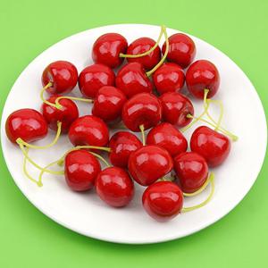 체리 모형 2알 레드 3cm 12묶음 과일모형