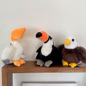 새 인형 키링 버드 독수리 펠리컨 투칸 펠리칸 팰리컨 - 3종 동물 캐릭터 털 봉제 탐조템