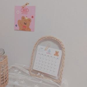 캠핑문패 미니간판 라탄액자 까페간판 라탄투명트레이