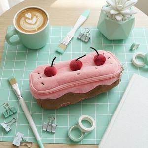 체리 케이크 필통 캐릭터 파우치 대용량필통 펜파우치 인형 봉제 동물
