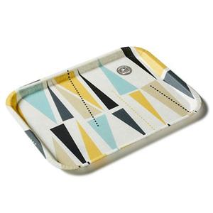 대령화학 스코트 논슬립 쟁반 화이바글라스 기하학 패턴 트레이 (사이즈 3종 1선택)