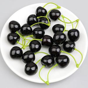 이음새없는 체리 모형 DK퍼플 2.4cm 2알 12세트 과일모형