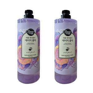 애경 샤워메이트 데이지홀릭 퍼퓸 바디워시 1Lx2개 향기좋은 바디클렌저 대용량 샤워