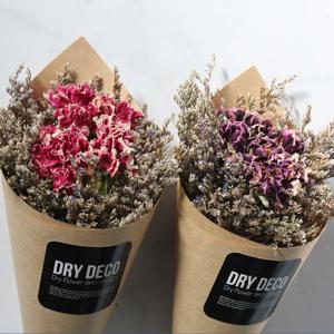 가정의달 드라이플라워 카네이션 미니꽃다발 3colors