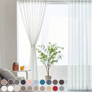 카리스 린넨 쉬폰 속커튼 나비주름 형상기억 19color