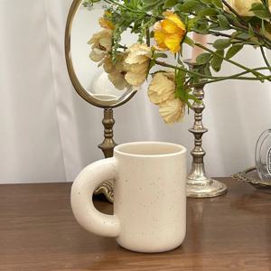 [리퍼] 감성 홈카페 점박이 뭉툭 머그컵 280ml 1p