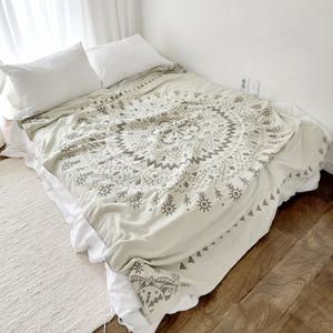 뉴트럴 에스닉 거즈 대형 소파커버/러그/블랭킷/여름이불/거즈이불