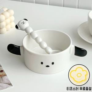 강아지 요거트볼 디저트볼 시리얼 아이스크림 볼 빙수 그릇 푸딩컵 플레르