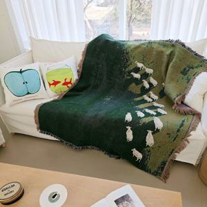 그린 파라다이스 아트 소파커버/러그/블랭킷/담요