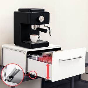 미드센츄리 철제 슬라이딩 커피캡슐보관함 네스프레소 버츄오 호환 캡슐커피보관함 캡슐정리함