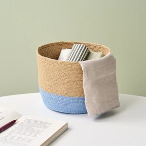 컬러블록 바스켓 스카이블루