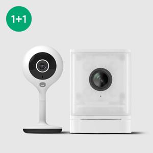 1+1 스마트 홈카메라 고정형 300만화소  + 큐브  400만화소 홈캠 홈 CCTV