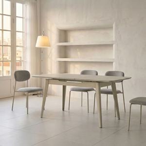 모모 확장형 세라믹식탁 직사각형 4인용 8인용 샌드베이지 1400