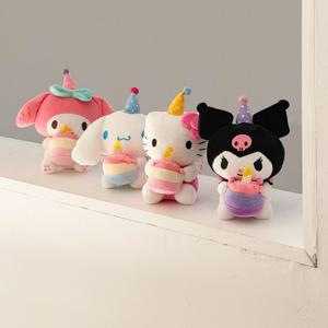 산리오 생일 축하 케이크 인형 키링 4종 키티 시나모롤