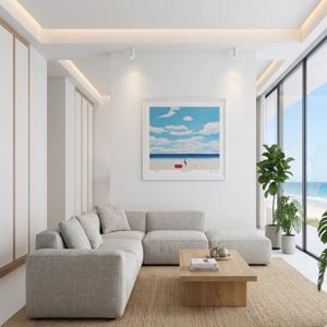 이수동 한정판 판화 - 눈이 부시게 푸르른 날 힐링 감성 카페 거실 침실 상담실 그림액자