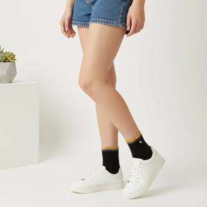 여성 이중 바닥 쿠션 파일 발목 양말 5켤레