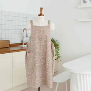 리엘 앞치마 공방 주방 러블리 신혼 플라워 카페 원피스형 (3color)