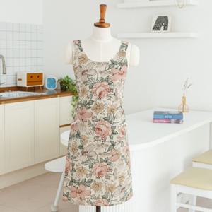 모나 앞치마 공방 주방 플라워 러블리 신혼 카페 원피스형