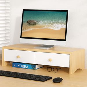 서랍형 모니터 받침대 데스크 오거나이저 다용도 수납형 정리대 키보드 수납 선반 모니터거치대