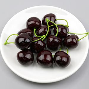 이음새없는 왕 체리 모형 2.9cm 2알 6세트 과일모형