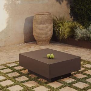 RUSTELLA 루스텔라 GFRC 브라운 시멘트 소파 테이블 80x60cm