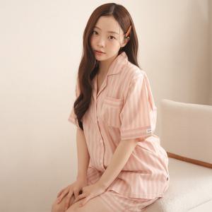 타이드리듬 글로시피치 반팔 잠옷 세트