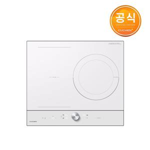 3구 인덕션 전기레인지 화이트 올파워 3300W CIR-EW33KD0B1