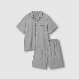 남 썸머 더블 코튼 5부 파자마 세트 (4 sizes)(3 colors)