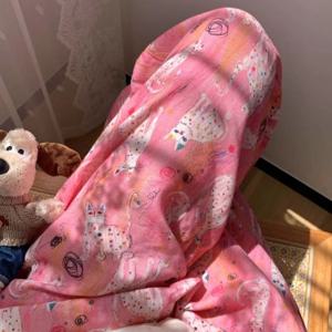 아티스틱 캣 순면 이중거즈 사계절 잠옷 바지 1color