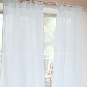 크로키 무지 커튼-라이트 블루