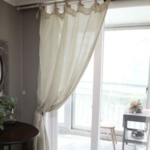 크로키 무지 커튼-베이지