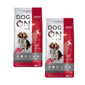대용량 진돗개 리트리버 대형견 사료 도그온 7mm ,5kg, 2개