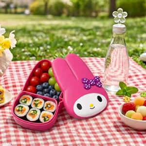 산리오 마이멜로디 다이컷 밴드도시락 귀여운 캐릭터 도시락통 소풍 런치박스