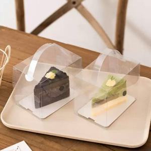 직사각 투명 사각 쿠키 머핀 케이크 포장 용기 케이스 10개 세트