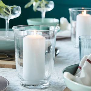 폼프 유리꽃병 화병 18cm (캔들홀더 겸용)