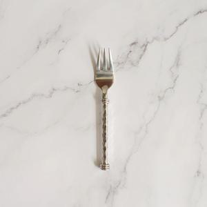 태국 핸드메이드 크리스탈크라운 커트러리 디저트 포크