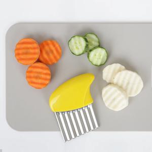 시모무라 물결 무늬 칼 감자 웨이브 슬라이서 크링클커터