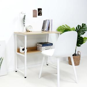 이지라이프 슬림 모던 책상 800 화이트 우드 미니 테이블
