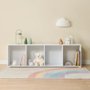 주니토 1400 1단 낮은 책장 키높이 기본형 2colors