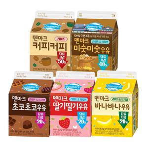 덴마크 가공유(바나바나/딸기딸기/커피커피/초코초코/미숫미숫) 5종 300ml*18개
