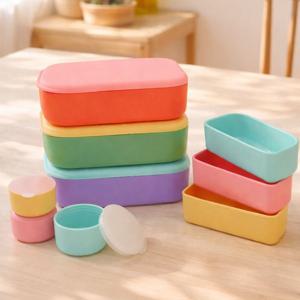 클라라 프리미엄 실리콘 런치박스 5p세트 택1